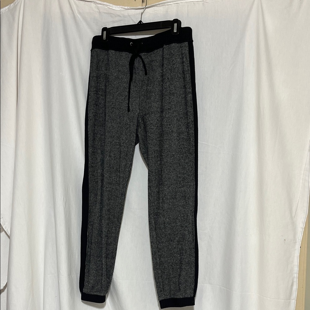 Mason & Belle Stylish Gray and Black Women's Joggers size L